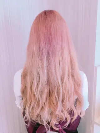 ロング カラー ハイトーン/ブリーチ 山崎　悠次のヘアスタイル