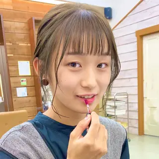 ミディアム カラー クロスパーマ× 透明感カラー✂︎のヘアスタイル