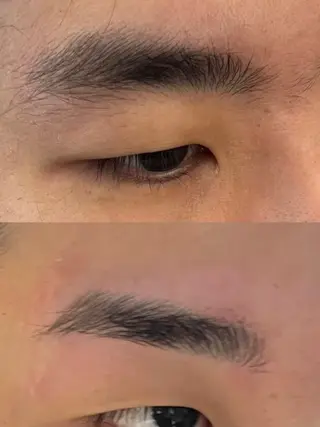 アイブロウ Ryo横浜韓国ヘア/ ハイトーン/縮毛矯正のヘアスタイル