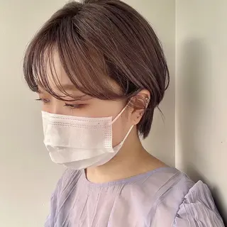 ショート あやめ【顔まわり/レ イヤー/柔らかカラ】のヘアスタイル