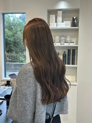 ロング 平山 千紗のヘアスタイル