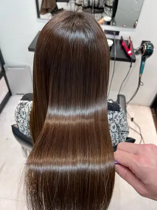 ロング 髪質改善/縮毛矯正 艶カラー/珠聡のヘアスタイル