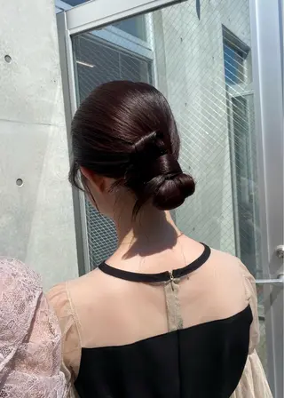 ミディアム カラー ヘアアレンジ mina 🌷のヘアスタイル