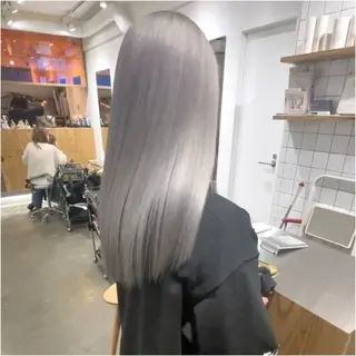 セミロング カラー 圧倒的なケアブリーチ /髪質改善🩵松田のヘアスタイル