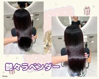ロング カラー ヘアアレンジ eN°byyoureshair所属・🎀若者人気No.1 湯川響🎀のヘアスタイル