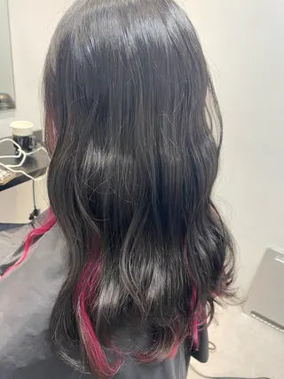 セミロング カラー SALOWIN新宿三丁目East3階所属・アイドルヘア 💓清水拓実のヘアスタイル