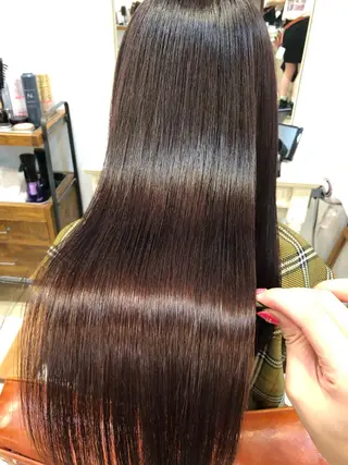 ロング カラー \脱・うねり& 広がり/gite菊のヘアスタイル