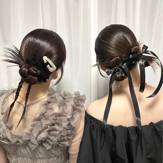 セミロング ヘアアレンジ 似合わせ前髪／ 小顔カット🎀そうのヘアスタイル