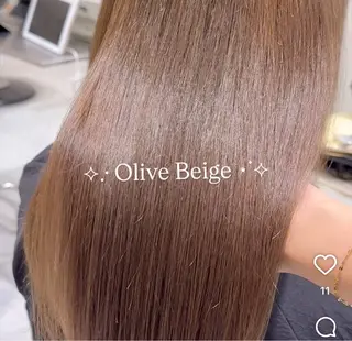 ロング カラー ぱつっとボブ/透明感 カラー/Ayakaのヘアスタイル