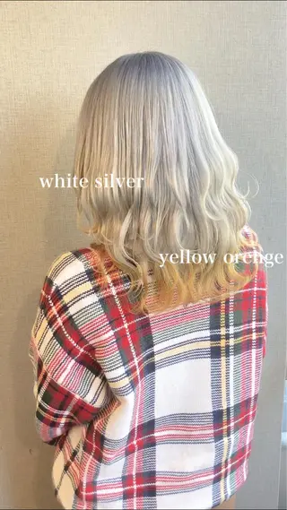 セミロング カラー Selenehair 三条本店のヘアスタイル