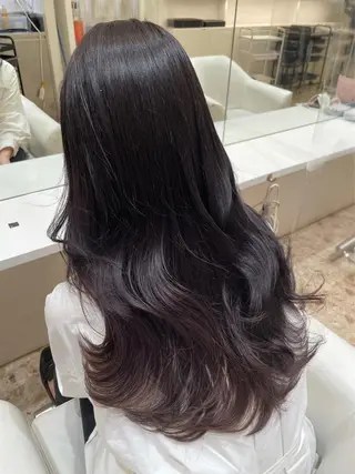 ロング カラー レイヤー/艶カラー /韓国ヘア/高松のヘアスタイル