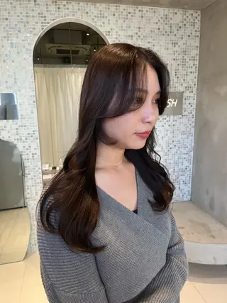 カラー 韓国ヘア/耳ツボジュ エリー♡ayumuのヘアスタイル