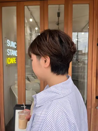 ショート 森田 菜留美のヘアスタイル