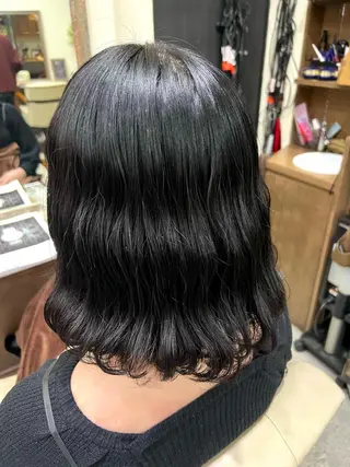 ミディアム カラー 高橋 葵のヘアスタイル