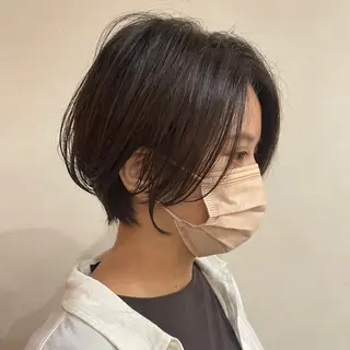ショート カラー 京都大人女性ショート 徒歩1分/秋山のヘアスタイル