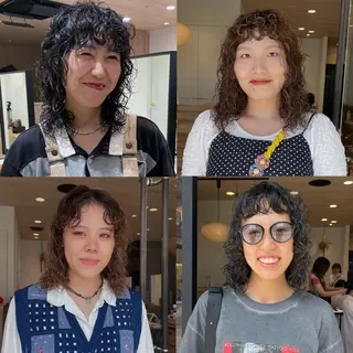 セミロング パーマ パーマ指名No1 /namiのヘアスタイル