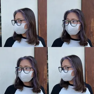 ミディアム カラー ekolu所属・髪質改善・縮毛矯正 特化・ユウシンのヘアスタイル