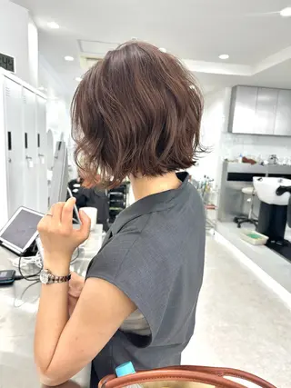 ショート パーマ サトウ ケンシンのヘアスタイル