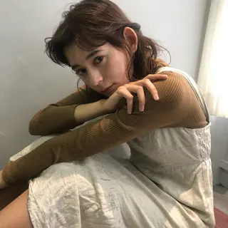 ミディアム カラー 当日予約大歓迎💗 依田瑞希のヘアスタイル