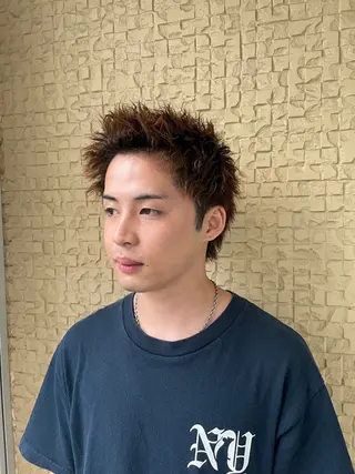 パーマ メンズ ババ タケルのヘアスタイル