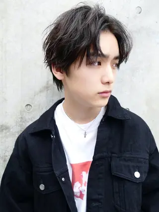 ショート カラー パーマ メンズ 吉田聖 【メンズヘア特化】のヘアスタイル