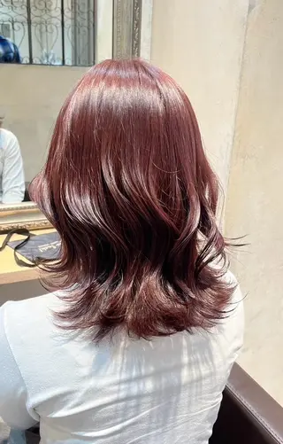 ミディアム ルティア新宿縮毛 🐚山入端巧のヘアスタイル