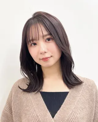 ミディアム 縮毛矯正 /横山陸人のヘアスタイル