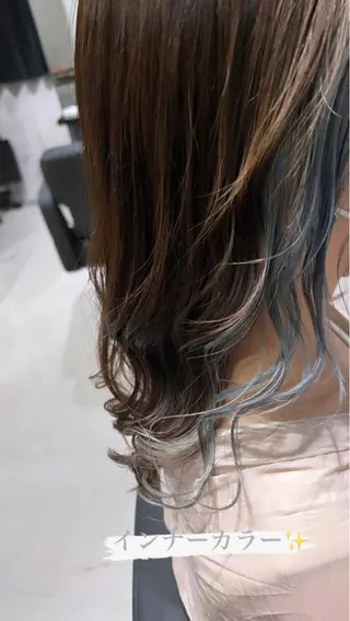 セミロング カラー ヘアアレンジ _WHITE京橋店所属・髪質改善_WHITE RYUSUKEのヘアスタイル