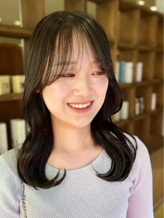 ミディアム カラー カノエ下関熊野店 /ヒロコのヘアスタイル