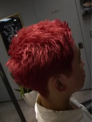 ショート カラー パーマ メンズ INTRO SHIBUYA by Fi-Ne所属・💈メンズフェード 特化DAIYA💈のヘアスタイル