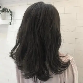 ロング カラー ハイライト✖️ 暗髪🤎Nahoのヘアスタイル