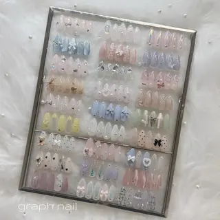 ネイル graph nail【グラフ ネイル】所属・graphnail‪ ‪‪❤︎‬manaのネイルデザイン