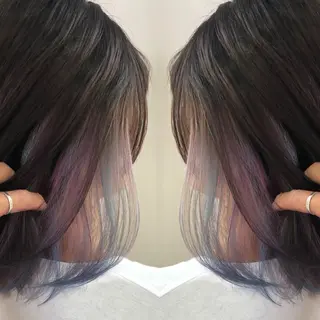 ミディアム カラー ブリーチカラー🌈 石垣翔太のヘアスタイル