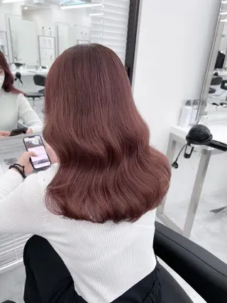 カラー 夏の暖色カラー💞 渋谷FRUITSのヘアスタイル