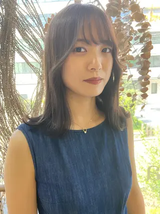 ミディアム カラー 松尾太樹 【pia】福岡美容室のヘアスタイル