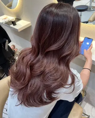 ロング カラー 美髪改善/美髪カラー 松田空優哉のヘアスタイル