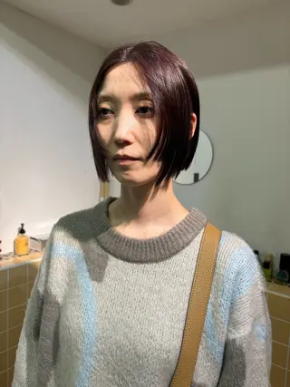 ショート カラー sakura🌸 レイヤー/韓国ヘアのヘアスタイル