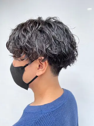 パーマ 🌱脱白髪染め特化 🌱岡田将英のヘアスタイル