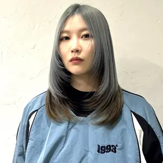 ミディアム 無料カットモデル ユナのヘアスタイル