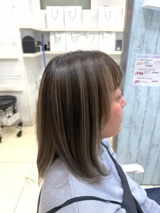 セミロング カラー 🤎ベージュカラー/ 髪質改善/山岸🤎のヘアスタイル