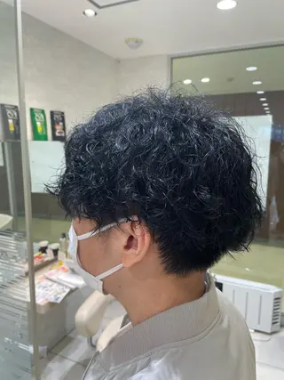 ショート カラー パーマ メンズ 新規限定カット無料 クーポン有り【桂口】のヘアスタイル