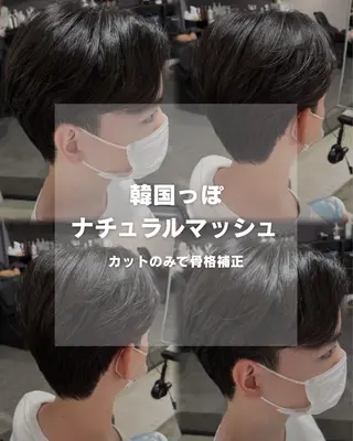 メンズ 大阪心斎橋/メンズ 骨格補正カット/せんのヘアスタイル