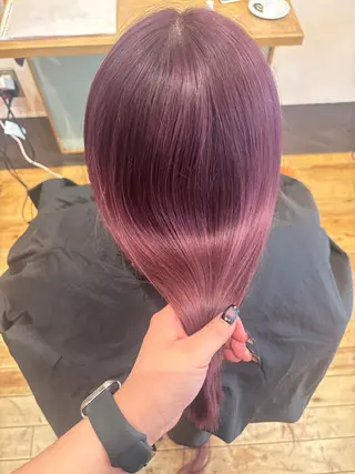 ミディアム ️🩵RINKA/ ハイトーンカラー🩵のヘアスタイル