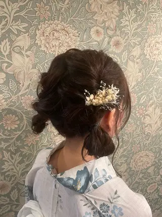 ヘアアレンジ hair  make echo所属・hair make echo滿木あい花のヘアスタイル