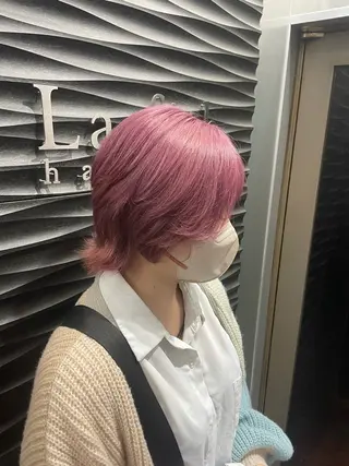 ショート カラー カラーブリーチ特化 石原勇希のヘアスタイル