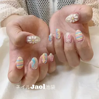 ミディアム nail jaol池袋店所属・ネイルJaol 池袋のネイルデザイン