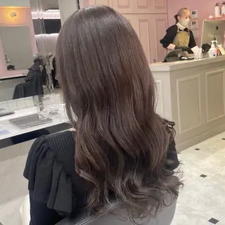 セミロング カラー 🎀🧁ダメージレス 艶髪カラー🧁🎀のヘアスタイル