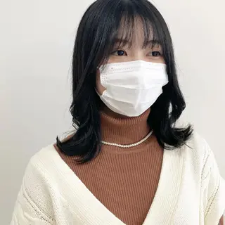 ミディアム カラー お洒落パーマ/ 艶カラー/michiのヘアスタイル