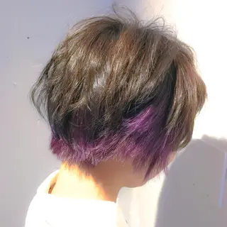 ショート カラー トミタ アツシのヘアスタイル
