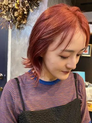 ミディアム カラー ミヨシマユ✨ チーフ就任記念🌈のヘアスタイル